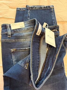 KanCan Women's Dark Blue High Rise Skinny Jeans Size 18x27
